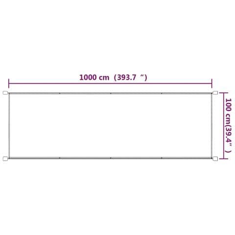 Paravento Verticale Tortora 100x1000 Cm In Tessuto Oxford - Foto 2