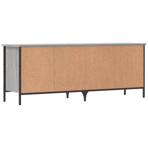 Scarpiera Grigio Sonoma 131x35x50 Cm In Legno Multistrato - Foto 2