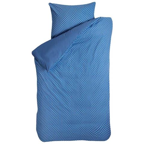 Biancheria Da Letto A Pois Blu Jean 135 X 200 - Foto 1