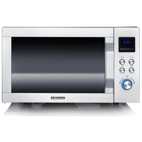 Microonde Acciaio Inox, Nero 900 W Funzione grill - Foto 3