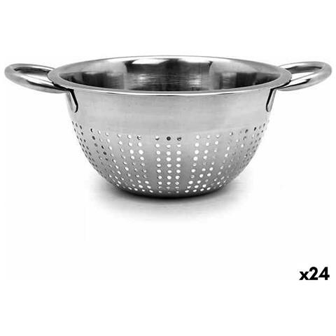 Scolapiatti Ø 21 Cm Argentato Acciaio Inossidabile (24 Unità) - Foto 1