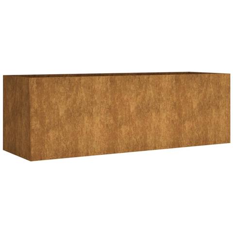 Fioriera Rialzata da Giardino 120x40x40 cm in Acciaio Corten - Foto 1