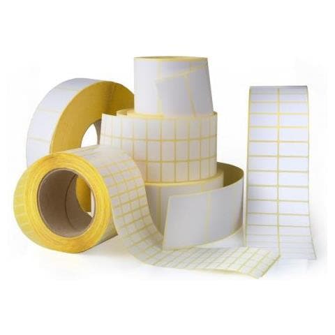 65000996 Etichetta Per Stampante Giallo (label 60 X 60 - Core 25. - Yellow. Top-coated. Dt. - Permanent. 1.200 L - Foto 1
