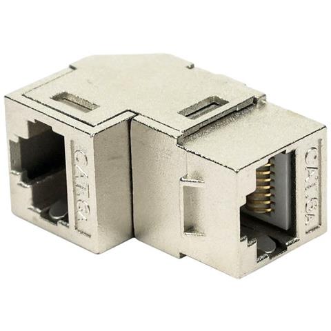 Accoppiatore Rj45 F /f 90 Cat. 6a Schermato - Foto 1