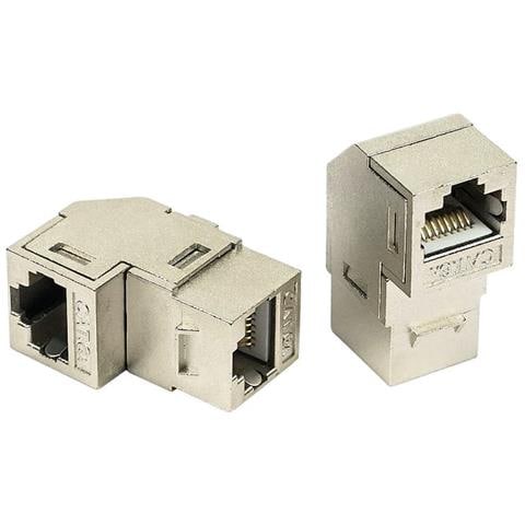 Accoppiatore Rj45 F /f 90 Cat. 6a Schermato - Foto 3