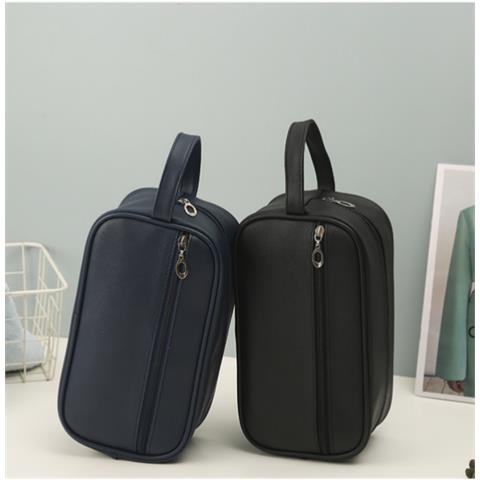 Borsa Da Toilette Portatile In Pu Per I Viaggi Black - Foto 5