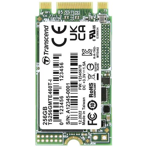 Mte460t-i 256 Gb Interne M. 2 Pcie Nvme Ssd 2242 3.0 X2 Retail (ts256gmte460t-i) - Foto 1