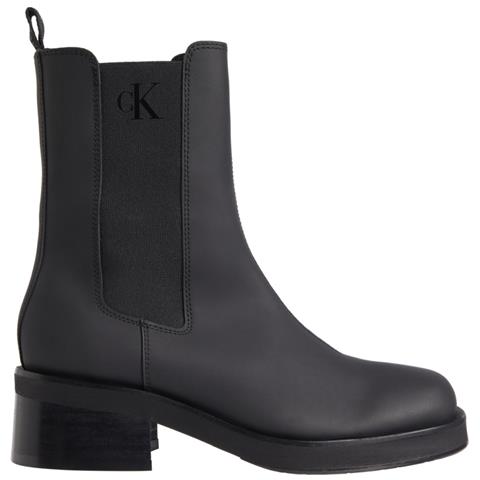 Biker Boot Chelsea Stivaletti Pelle Scarpe Donna Nero Eu 40, Yw0yw01116 0gt - Foto 1