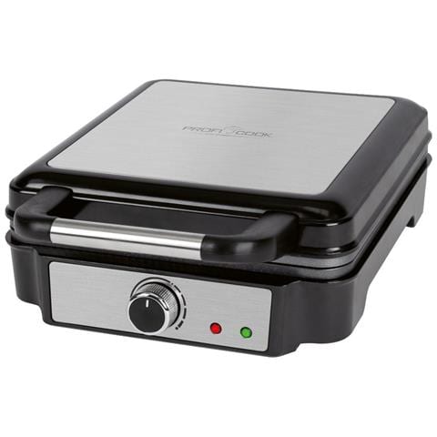 PC-WA 1241 4 waffle 1200 W Nero, Acciaio inox - Foto 1