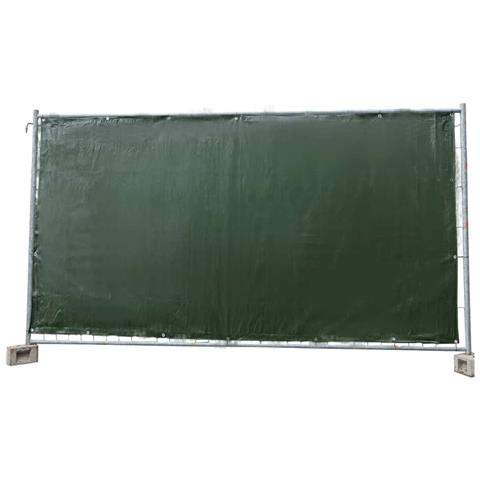 Telo Per Recinzione Da Cantiere 160g/m² Verde Pe 1,76m X 3,41m - Foto 1