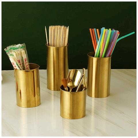 Portaposate - Elegante Organizer Per Posate In Acciaio Inox Silver L - Foto 3