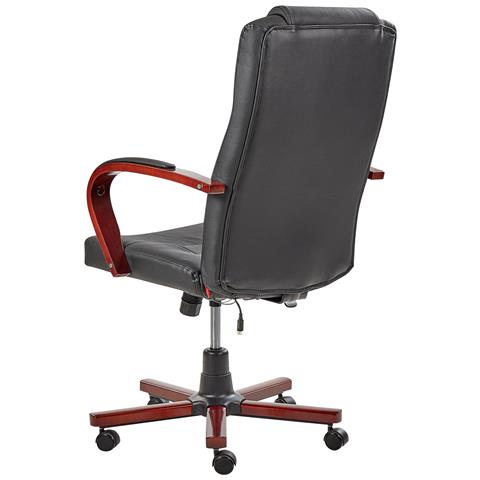 Poltrona Massaggiante Diamond Con Riscaldatore Pelle Naturale Nero - Foto 6