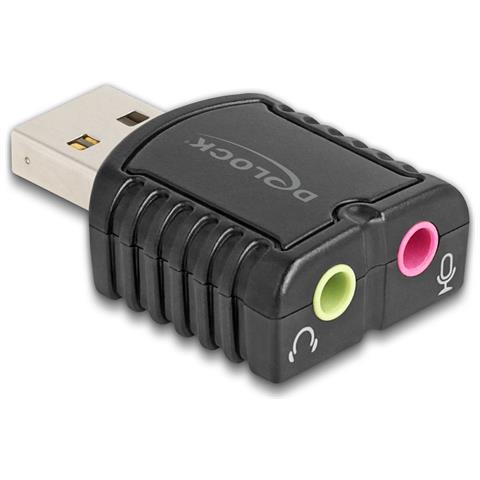 65964 adattatore per inversione del genere dei cavi USB Type-A 3,5 mm Nero - Foto 1