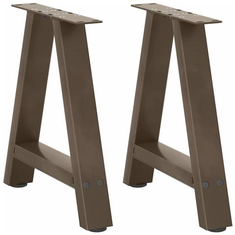 Gambe Tavolino Da Caffè A A 2 Pz 38x(42-43) Cm Acciaio - Foto 1
