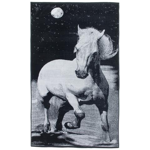 Telo Mare Jacquard Spugna Asciugamano Spiaggia Disegno Safari Horse D3 - Foto 1