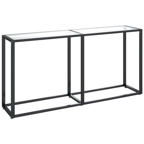 Lusso Casadino -  Tavolo Consolle Trasparente 160x35x75,5 Cm In Vetro Temperato - Foto 1