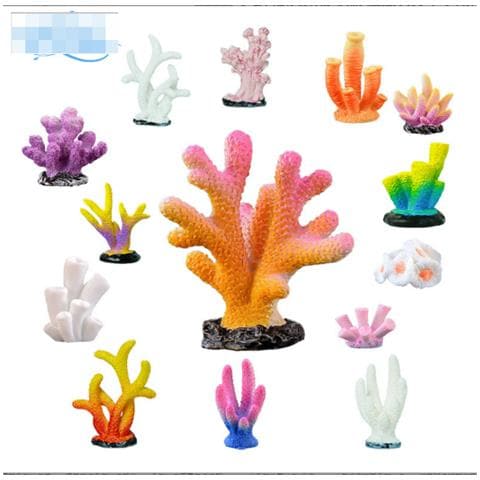 Set Di 5 Mini Ornamenti Corallini Per La Decorazione Di Acquari   Modello 7 - Foto 2