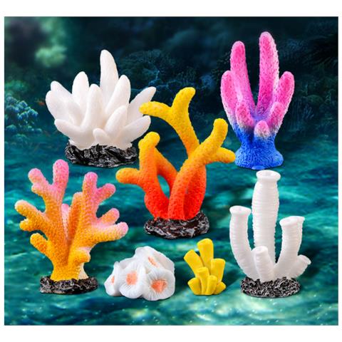 Set Di 5 Mini Ornamenti Corallini Per La Decorazione Di Acquari   Modello 7 - Foto 3