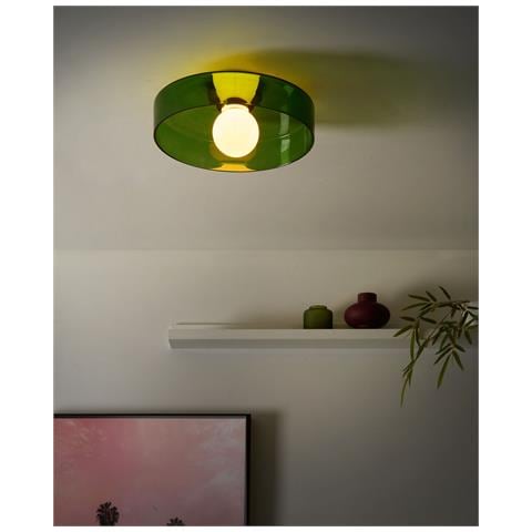 Plafoniera Luguse Vetro Verde - Foto 1