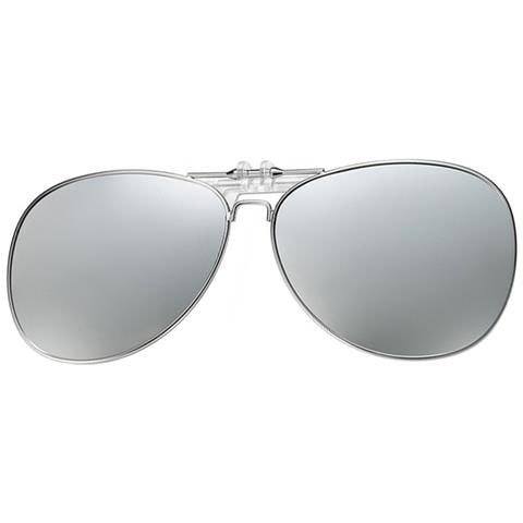 Occhiali Da Sole Clip-on - Occhiali Polarizzati Per La Guida Silver - Foto 3
