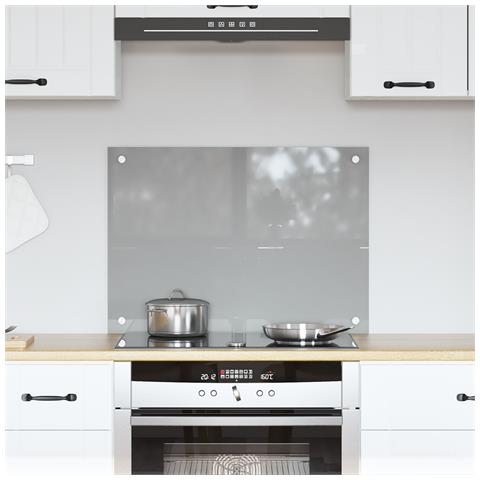 Schienale Cucina Grigio Chiaro 70x50x0,6 cm Vetro Temperato - Foto 2