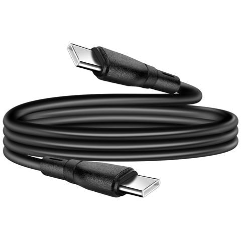 Cavo Usb-c/usb-c 60w Ricarica Rapida E Trasferimento Dati 1m, Nero - Foto 1