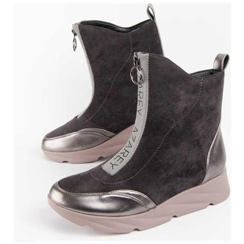 Stivale Con Zeppa Calig6 Grigio. - Foto 1