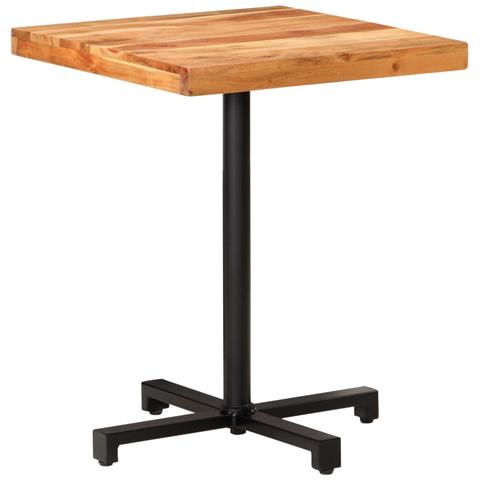 Lusso Casadino -  Tavolino Da Bistrot Quadrato 60x60x75 Cm In Massello Di Acacia - Foto 2