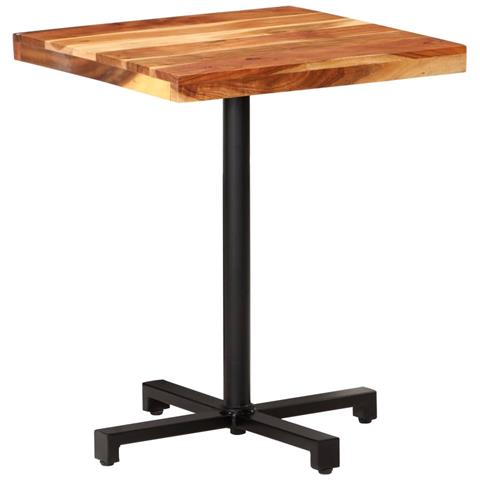 Lusso Casadino -  Tavolino Da Bistrot Quadrato 60x60x75 Cm In Massello Di Acacia - Foto 8