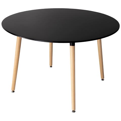 Tavolo Rotondo 120cm Nero Martha - Foto 1