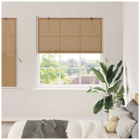 Tende e Tapparelle per Finestre con tende Marrone Chiaro Bambù - Foto 2