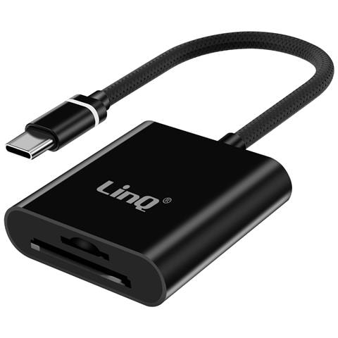 Lettore Schede Microsd / Sd A Usb-c Trasferimento Rapido Ultra Compatto, Nero - Foto 1