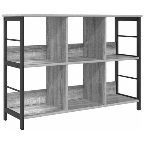 Libreria Grigio Sonoma 102 x 32 x 72,5 cm Legno multistrato - Foto 1