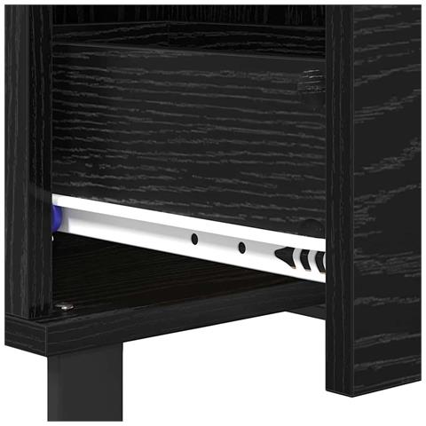 Tavolino da salotto con cassetto Rovere Nero 55 x 55 x 36,5 cm - Foto 9