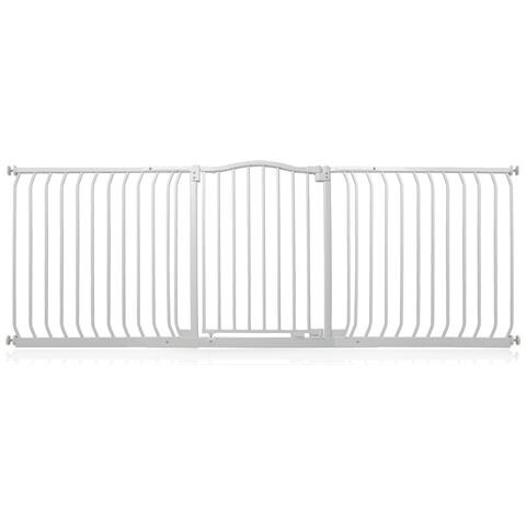 Safetots Cancelletto Di Sicurezza Con Parte Superiore Incurvata, 197cm - 206cm, Bianco Opaco - Foto 1