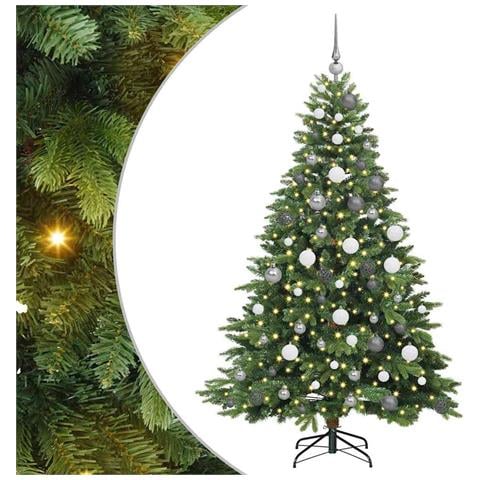 Albero di Natale artificiale con 300 LED Verde 180 cm PE e PVC - Foto 1
