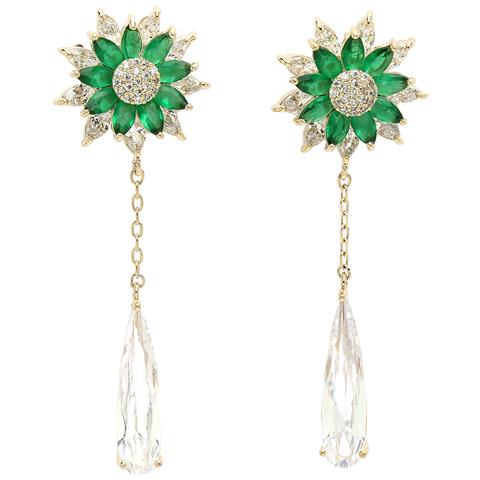 Collezione Diva Orecchini Pendenti Girasole - Foto 5