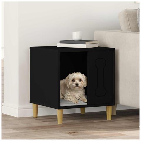 Cuccia per cani Nero 44 x 42 x 49 cm Legno multistrato - Foto 2