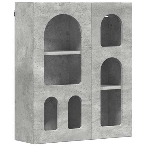 Armadio pensile Grigio cemento 59 x 20 x 71.5 cm - Foto 1