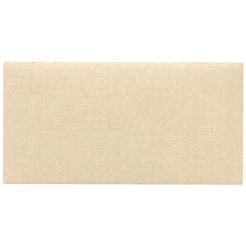 Testiera da Parete 12 pcs Crema 30 x 15 cm Tessuto - Foto 1