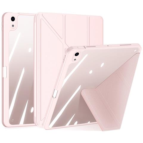 Cover per iPad Air (2022) - TPU+PC+Pelle /PU, Rosa, Auto Wake /Sleep - Foto 1