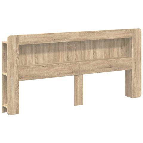 Testata del letto Rovere Sonoma Legno ingegnerizzato - Foto 1