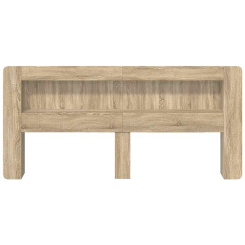 Testata del letto Rovere Sonoma Legno ingegnerizzato - Foto 8