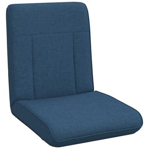 Sedia a pavimento regolabile Blu Tessuto - Foto 1