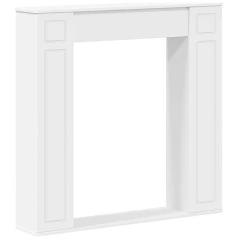 Cornice per camino Bianco 100 x 20 x 100 cm - Foto 1