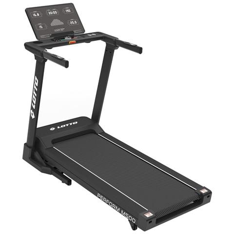 Tapis Roulant Elettrico Perform M500, 3,75 Hp, 16 Km /h, Inclinazione Motorizzata 15 Livelli, Superficie 130x42 Cm, Bluetooth, Fitshow, Kinomap, Zwift, Led Touch, Pieghevole, 120 Kg - Foto 1