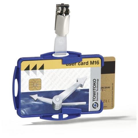 Cf25portabadge Rigido 2tessere Blu - Foto 1