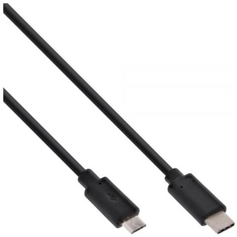 Cavo USB 2.0, Type C maschio a Type B Micro maschio, Nero - 1m - Foto 2