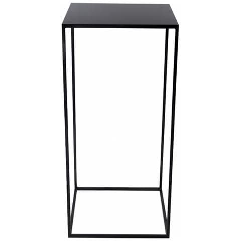 Consolle Realizzata A Mano In Ferro Verniciato Nero H. 76 X L. 35 X P. 35 Cm. - G3n - Foto 2