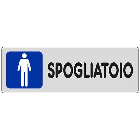 Adesivo Spogliatoi Uomini Palestre Negozi Piscine 15cmx5cm - Foto 1